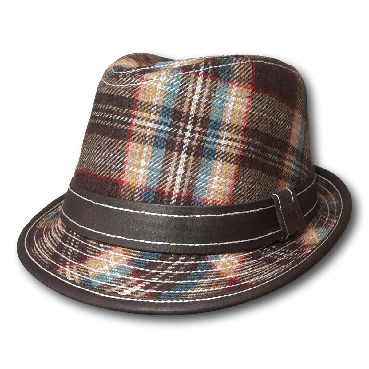 Teardrop Plaid Fedora