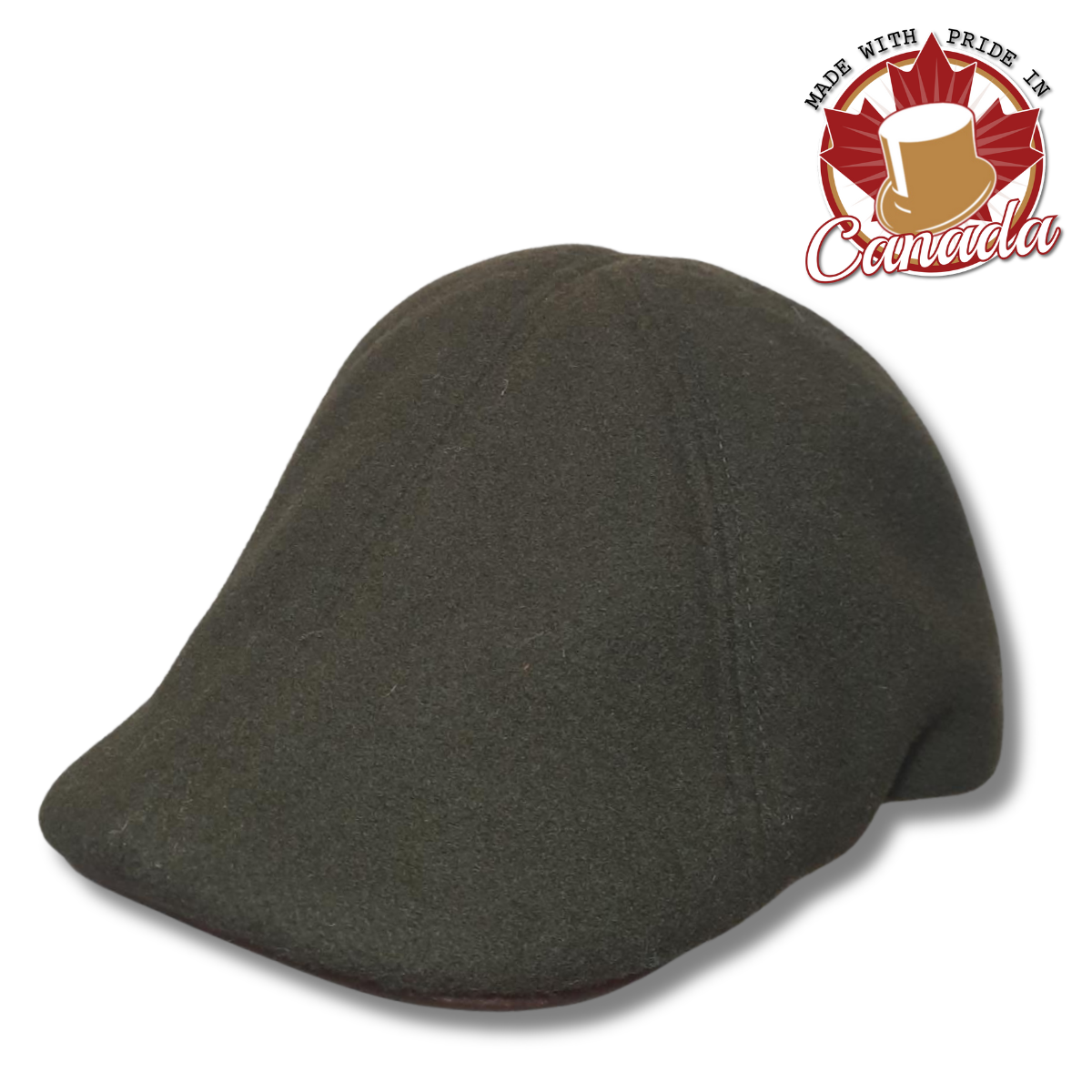 Six Panel Cap with Leather Trim