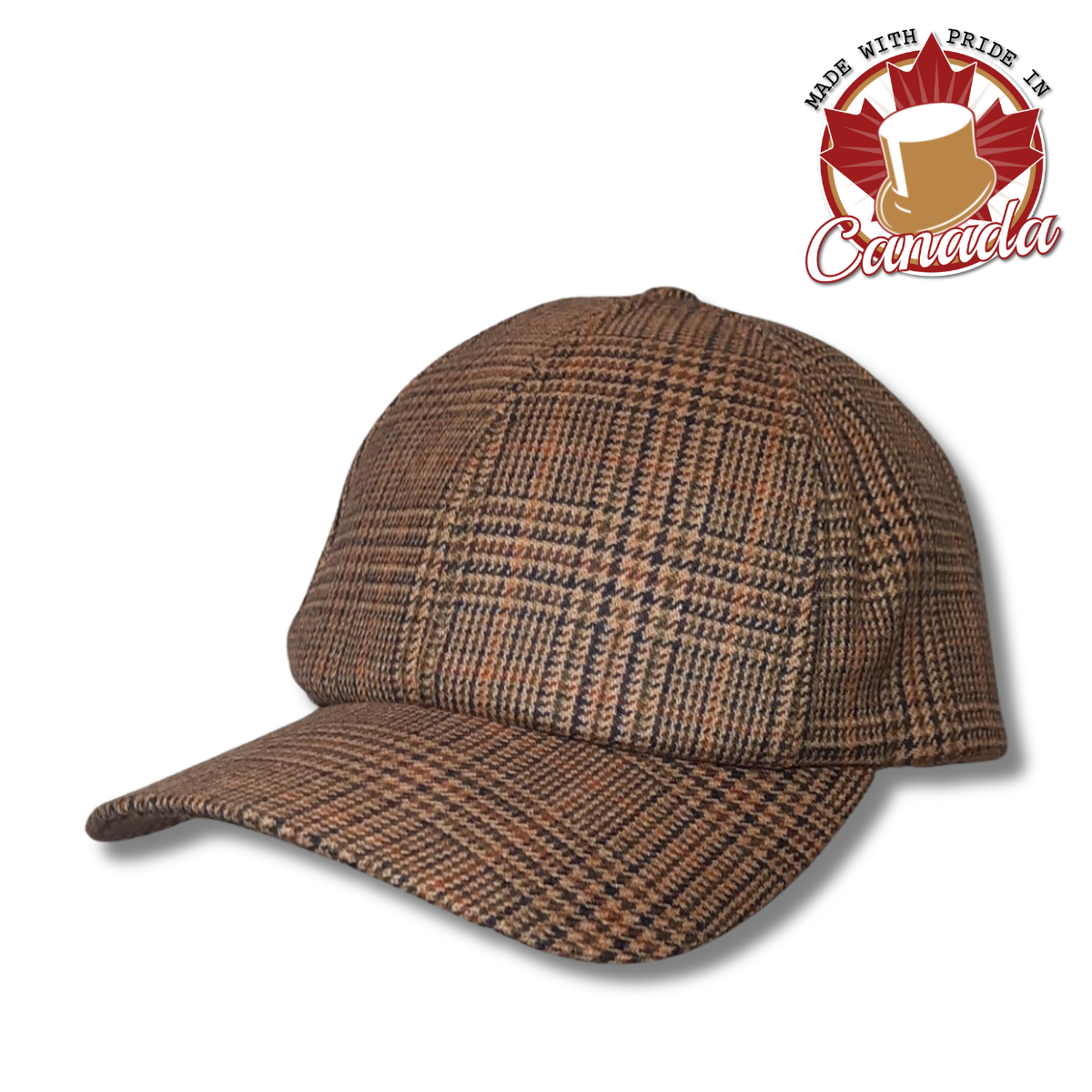 Wool Plaid Ball Cap