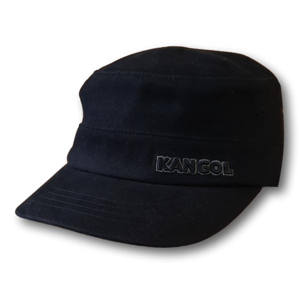 Cotton Twill Military Cap - Black / Small/Medium