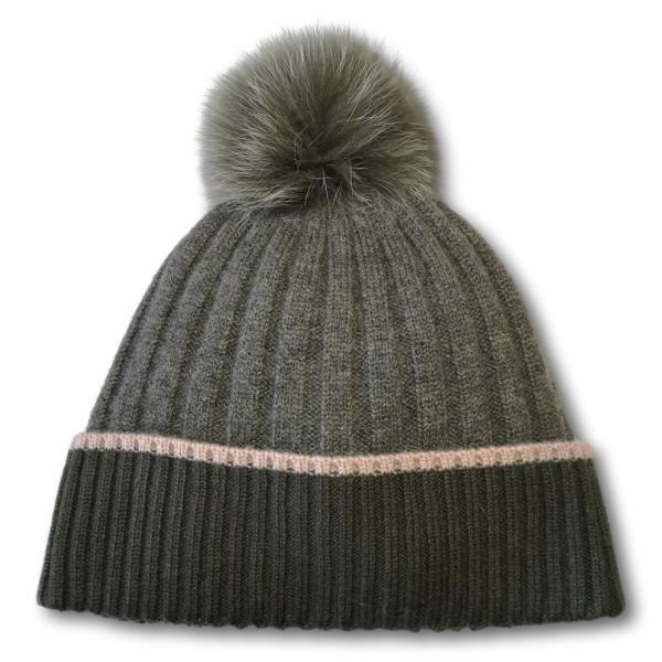 Three-Tone Rib Knit Toque :: BeauChapeau Hat Shop