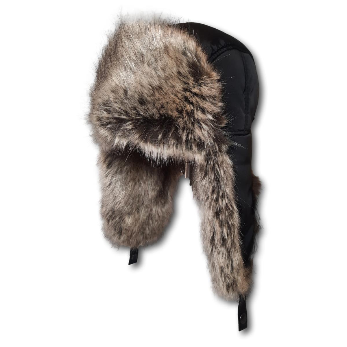 Faux Trapper with Leather Buckle