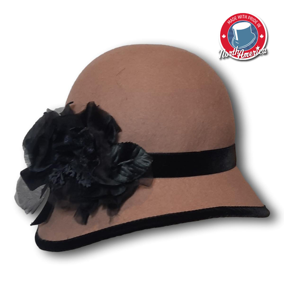 Cloche With Velvet Trim