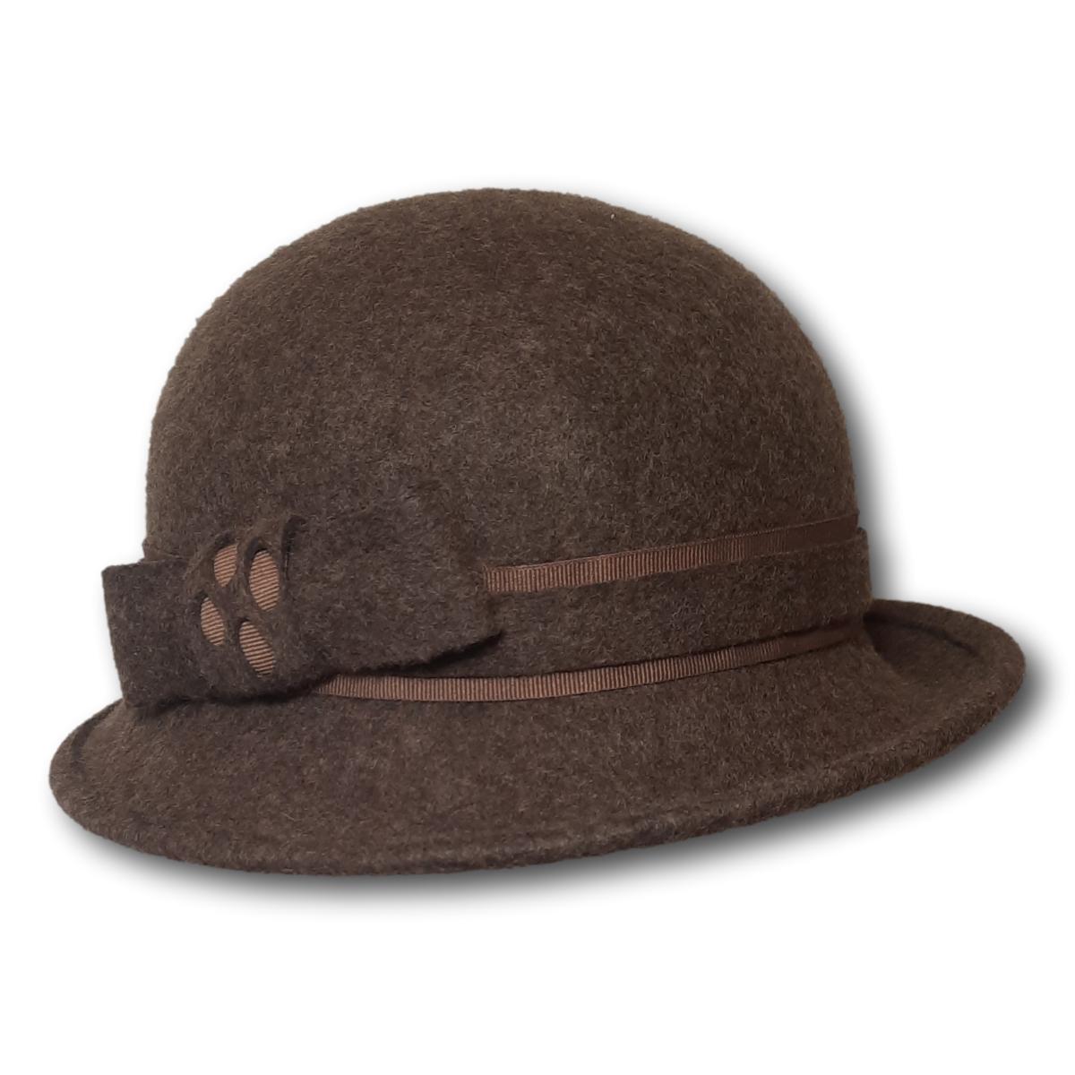 Cloche with Solid Band and Bow