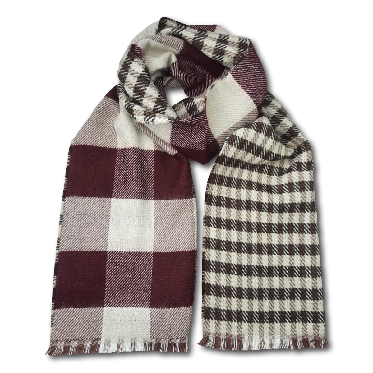 Reversible Plaid Scarf
