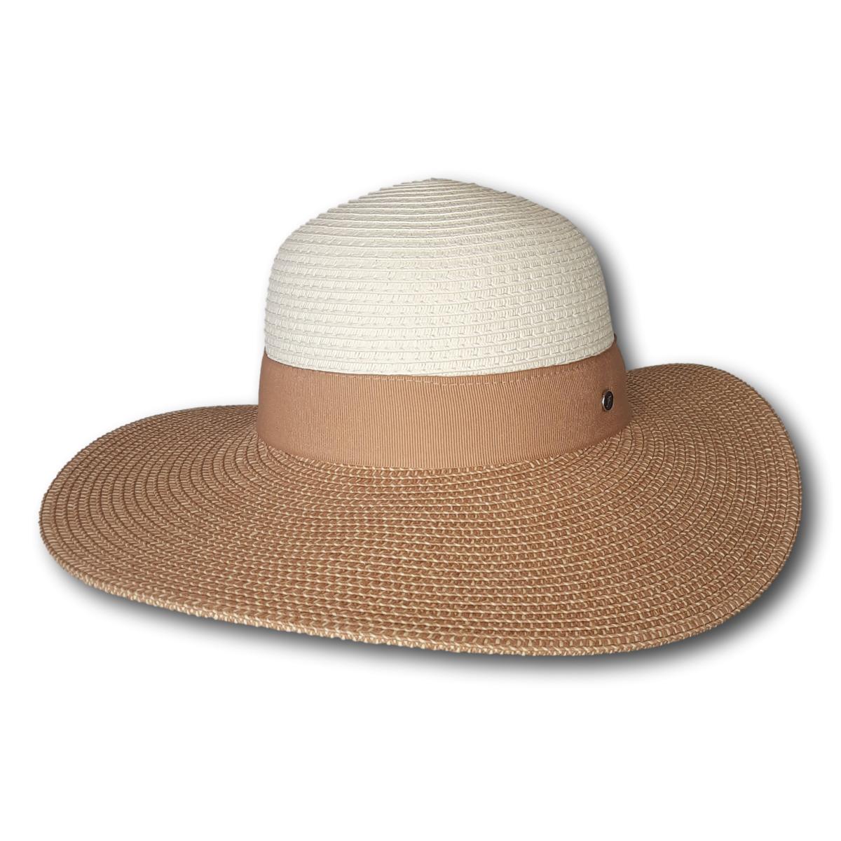 Two-Tone Tapered Back Large Brim