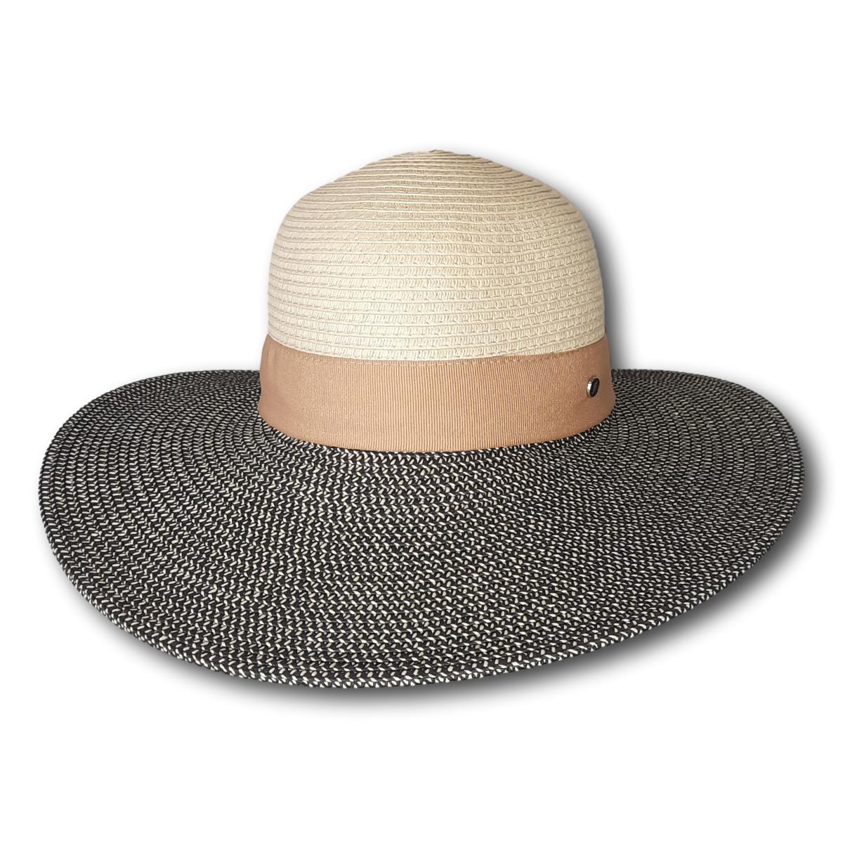 Two-Tone Tapered Back Large Brim
