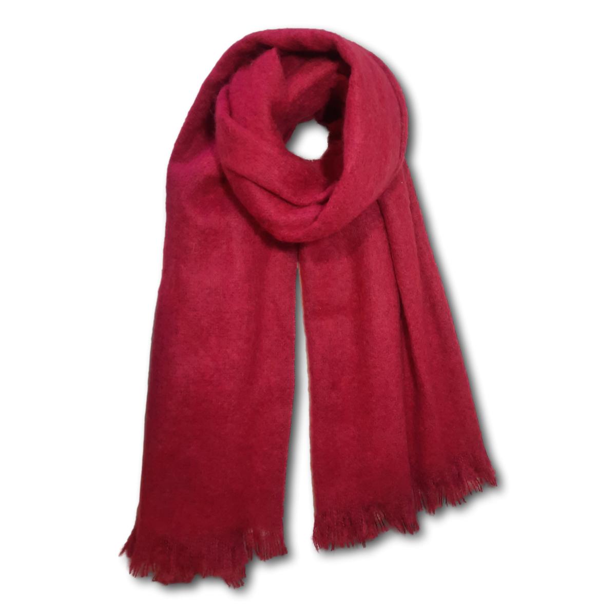 Solid Scarf with Fringe