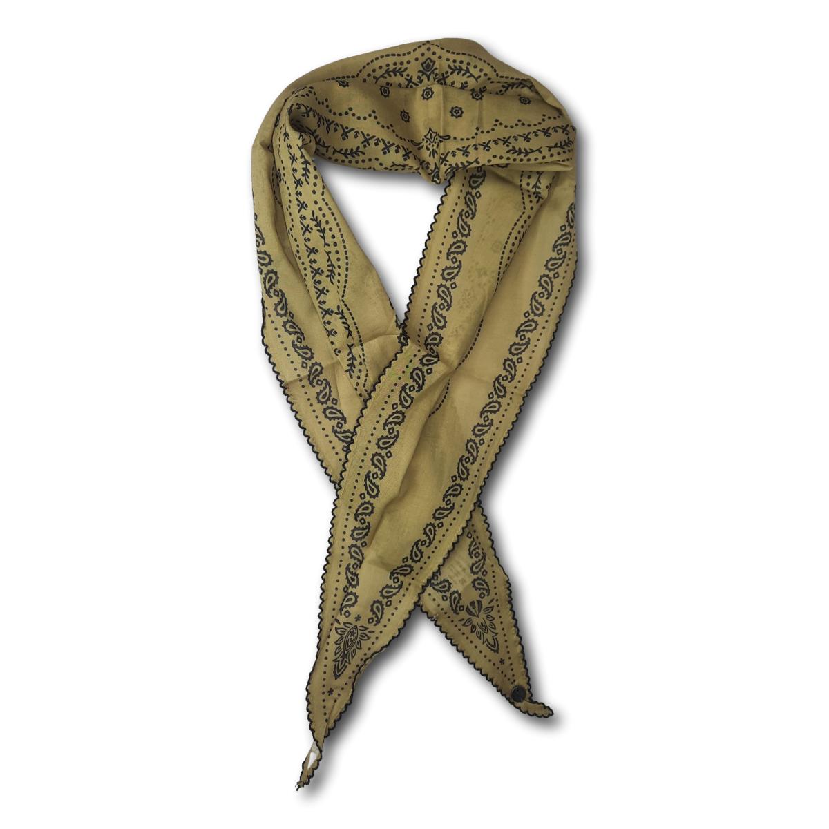 Scalloped Trim Bandana Scarf