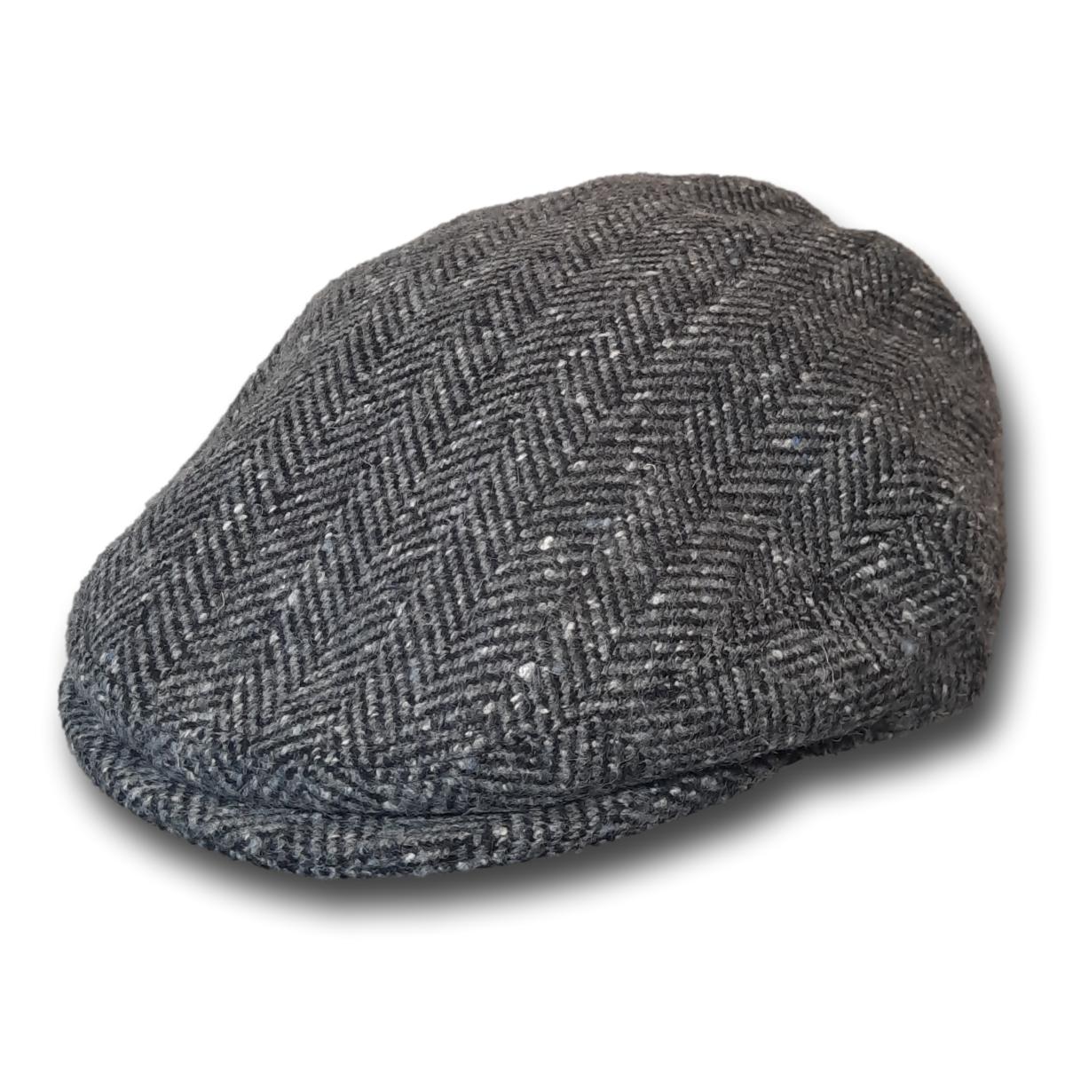 Tweed Herringbone Ivy Cap