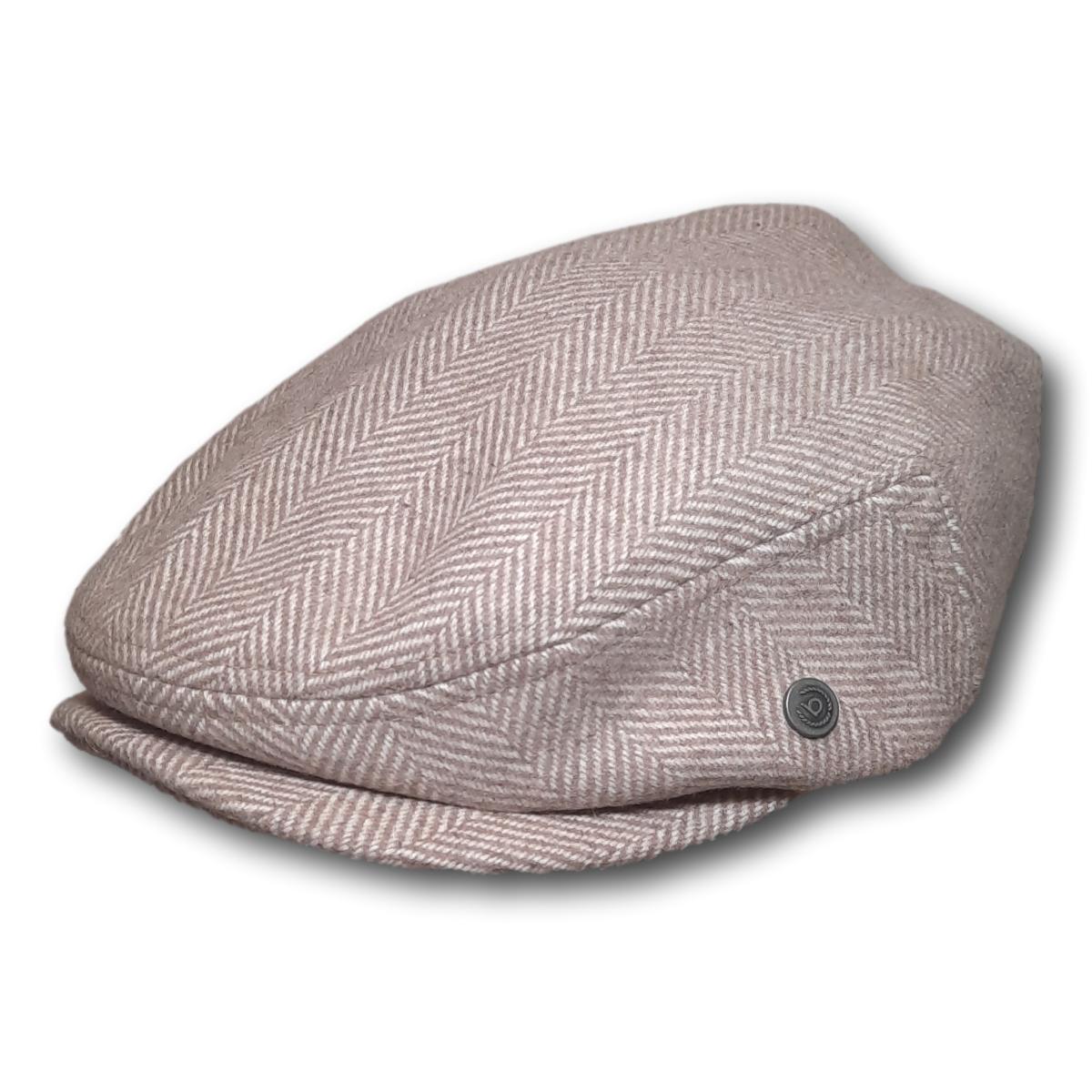 Herringbone Bone Flat Cap