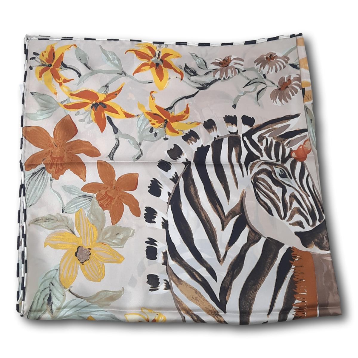 Silk Animal Print with Trim