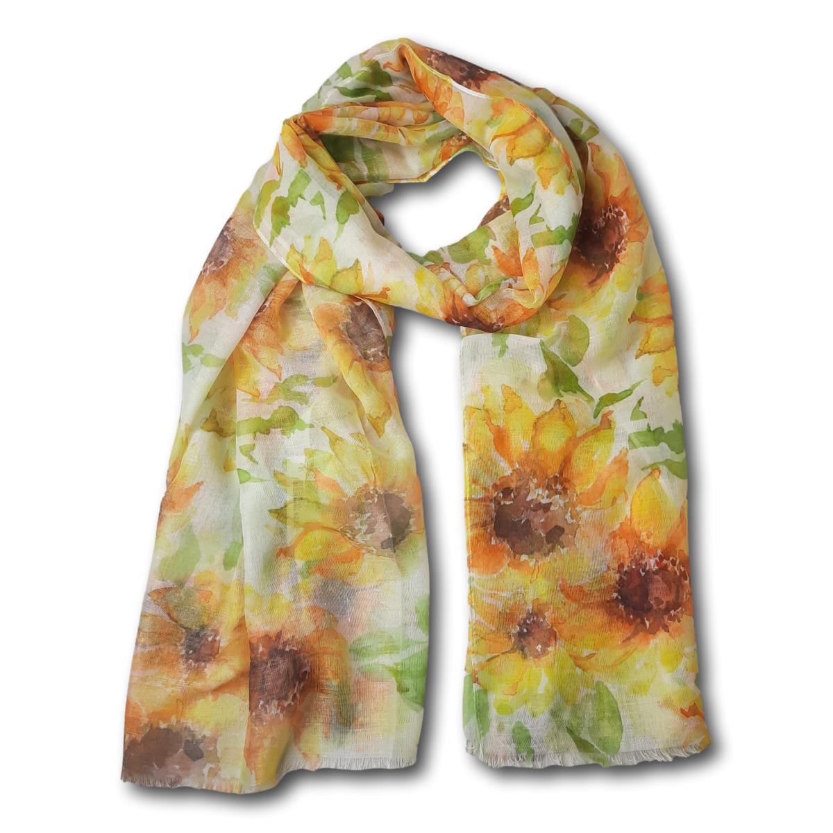 Sunflower Printed Scarf