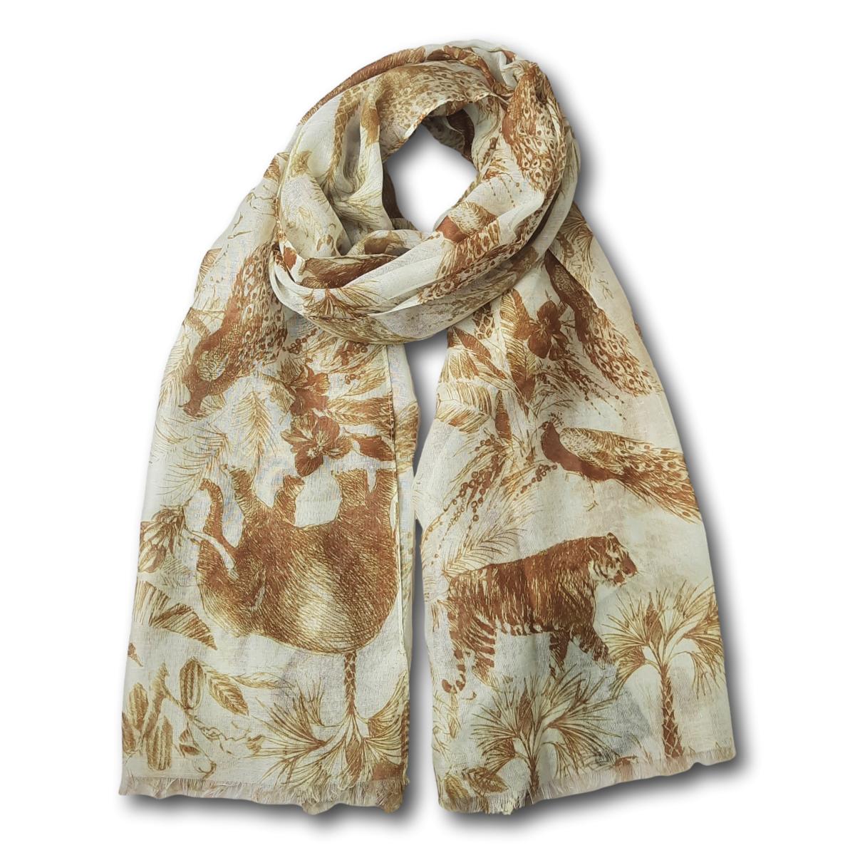 Jungle Animal Print Scarf