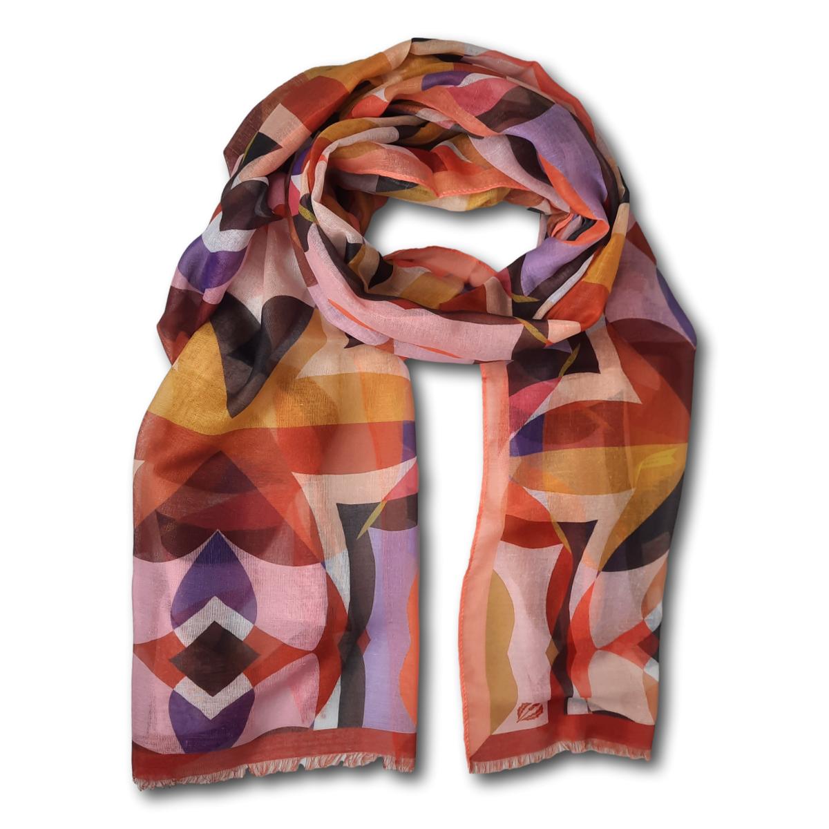 Geometric Print Scarf