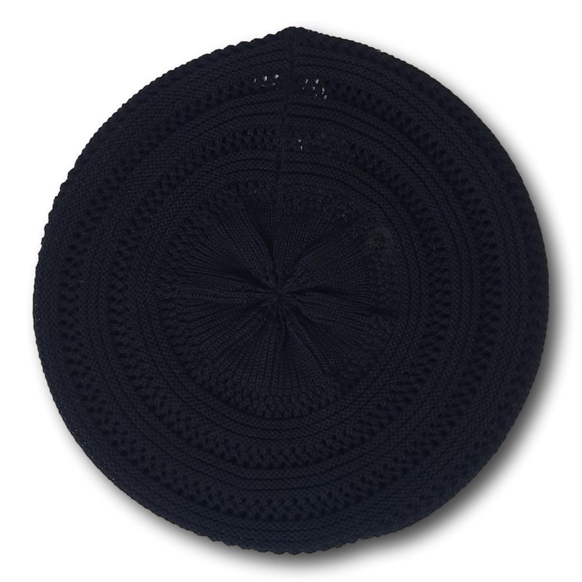 Beret with Lace Pattern
