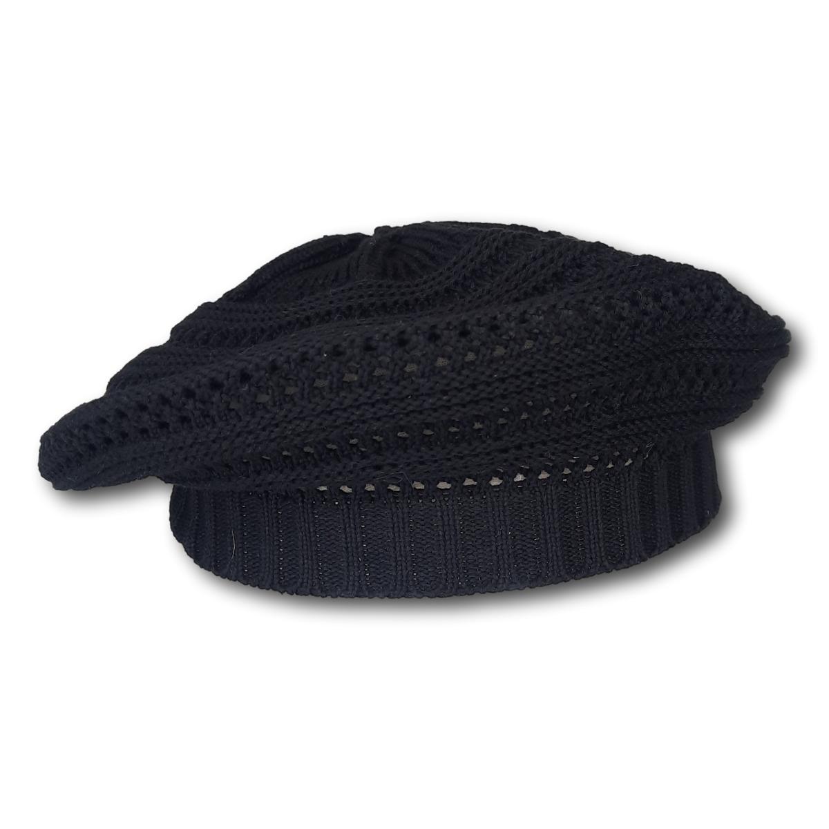Beret with Lace Pattern