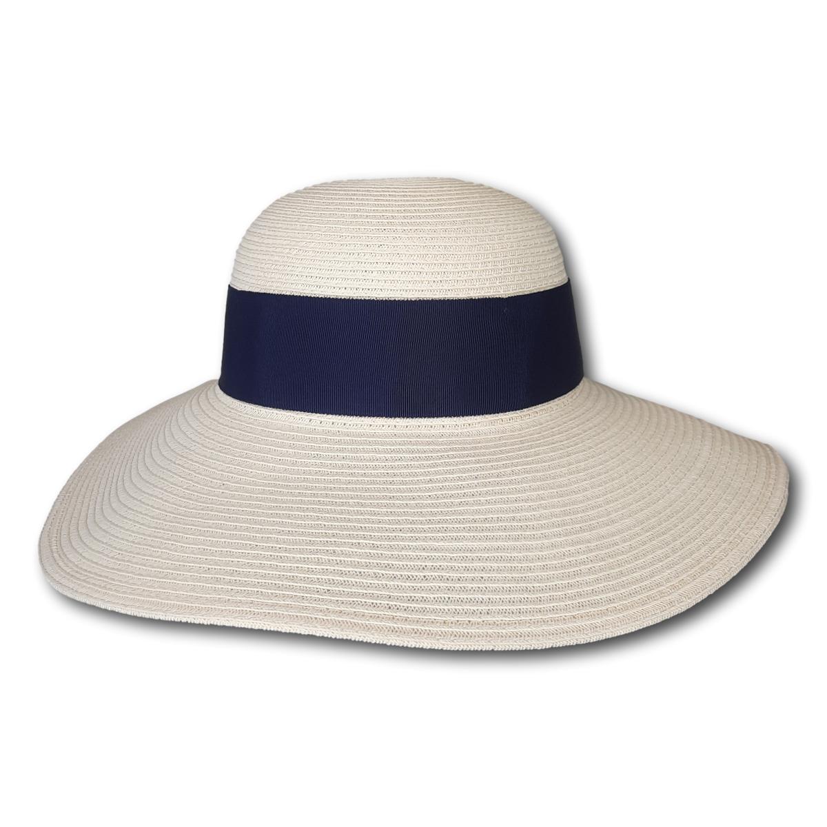 Wide Brim with Thick Grosgrain Band
