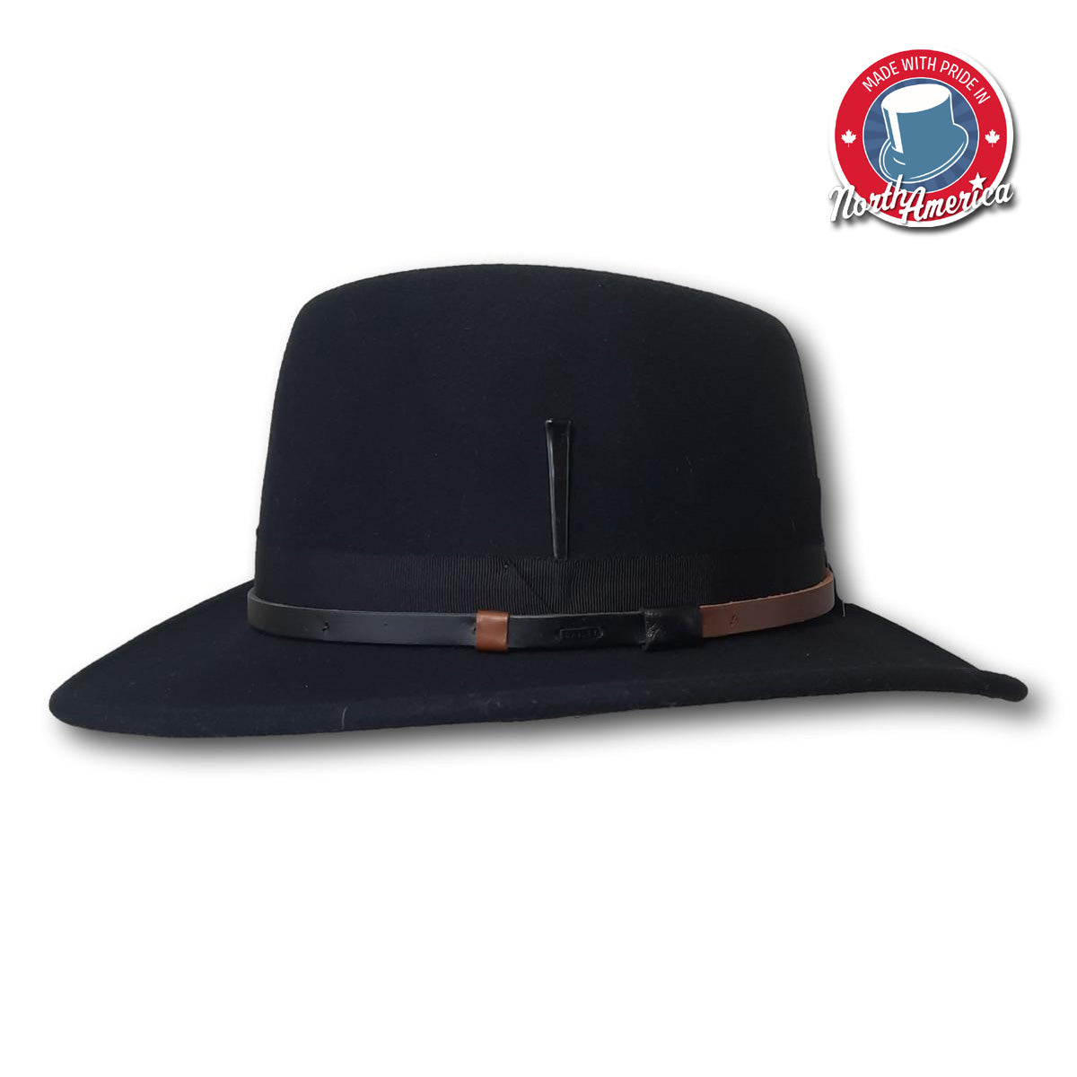 Fedora with Faux Leather Band