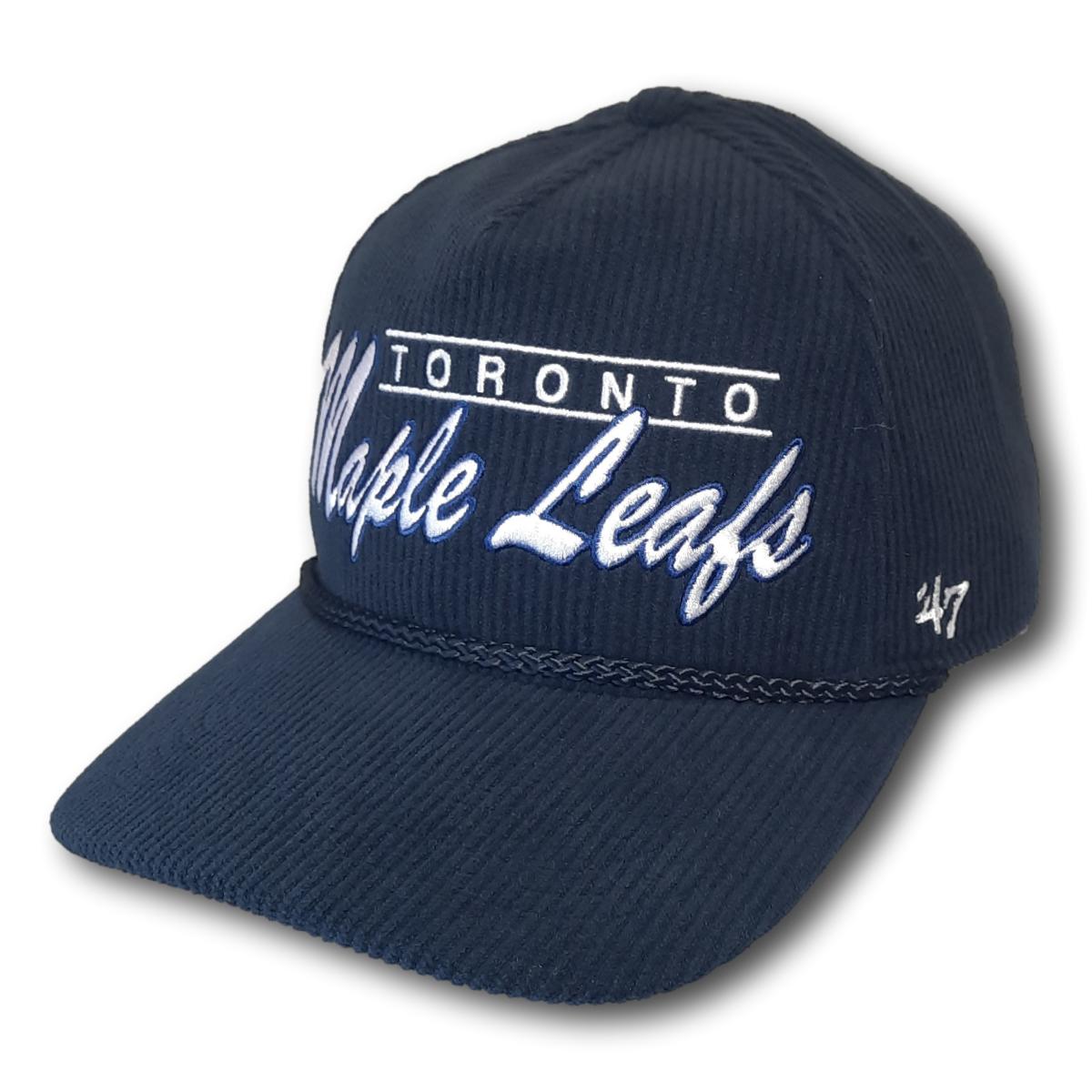 Corduroy Maple Leafs Logo Cap