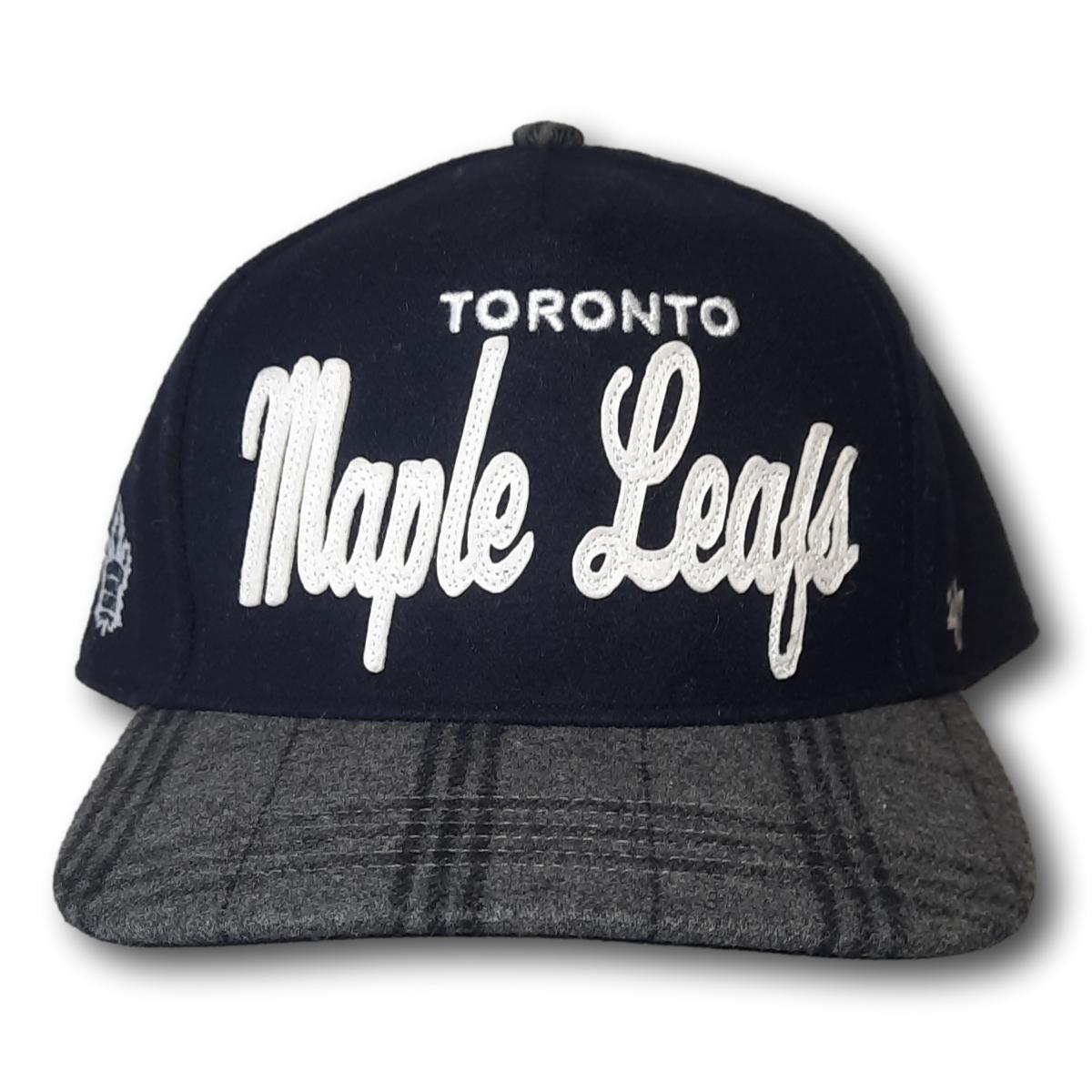 Toronto Maple Leafs Cap with Plaid Brim