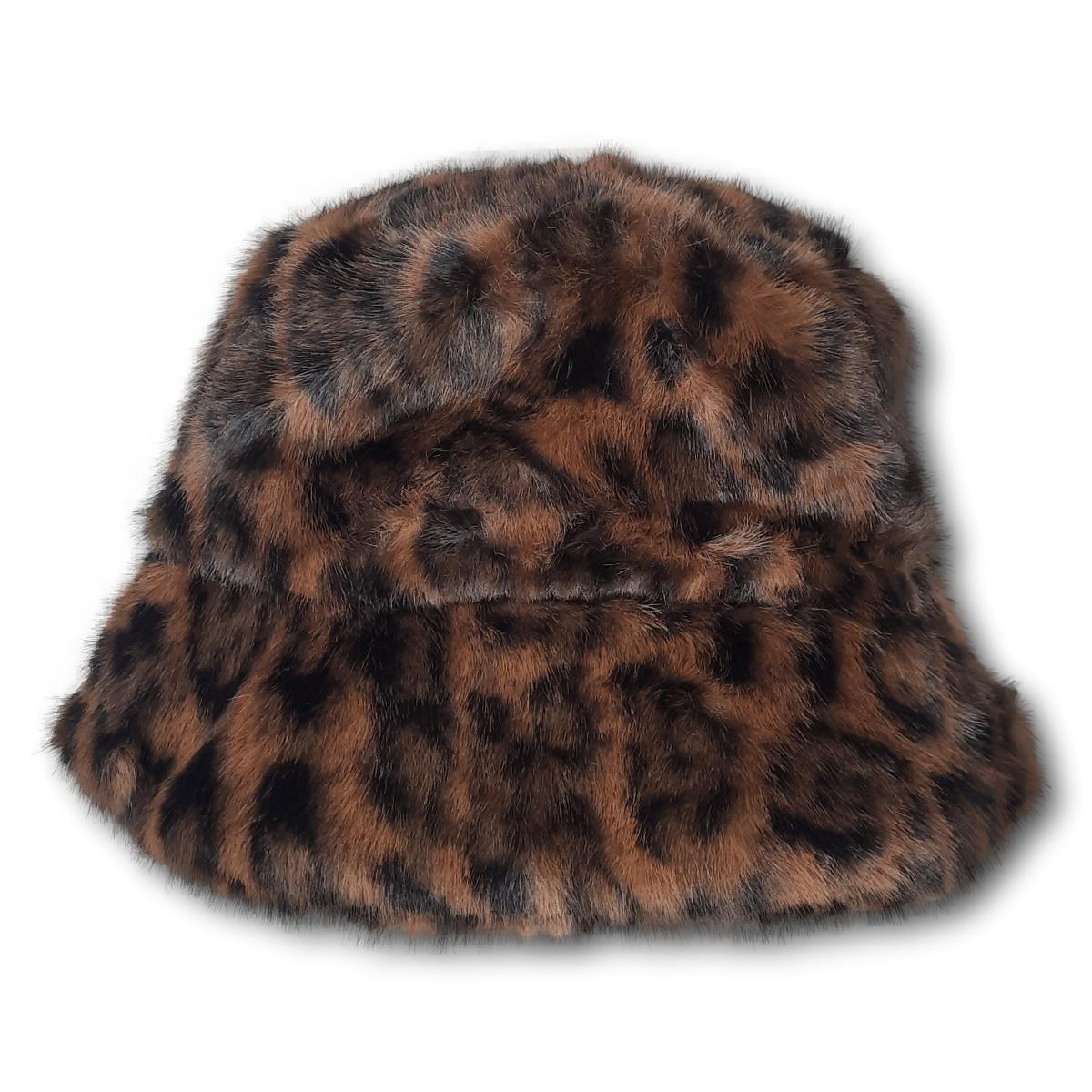 Faux Fur Animal Print Bucket