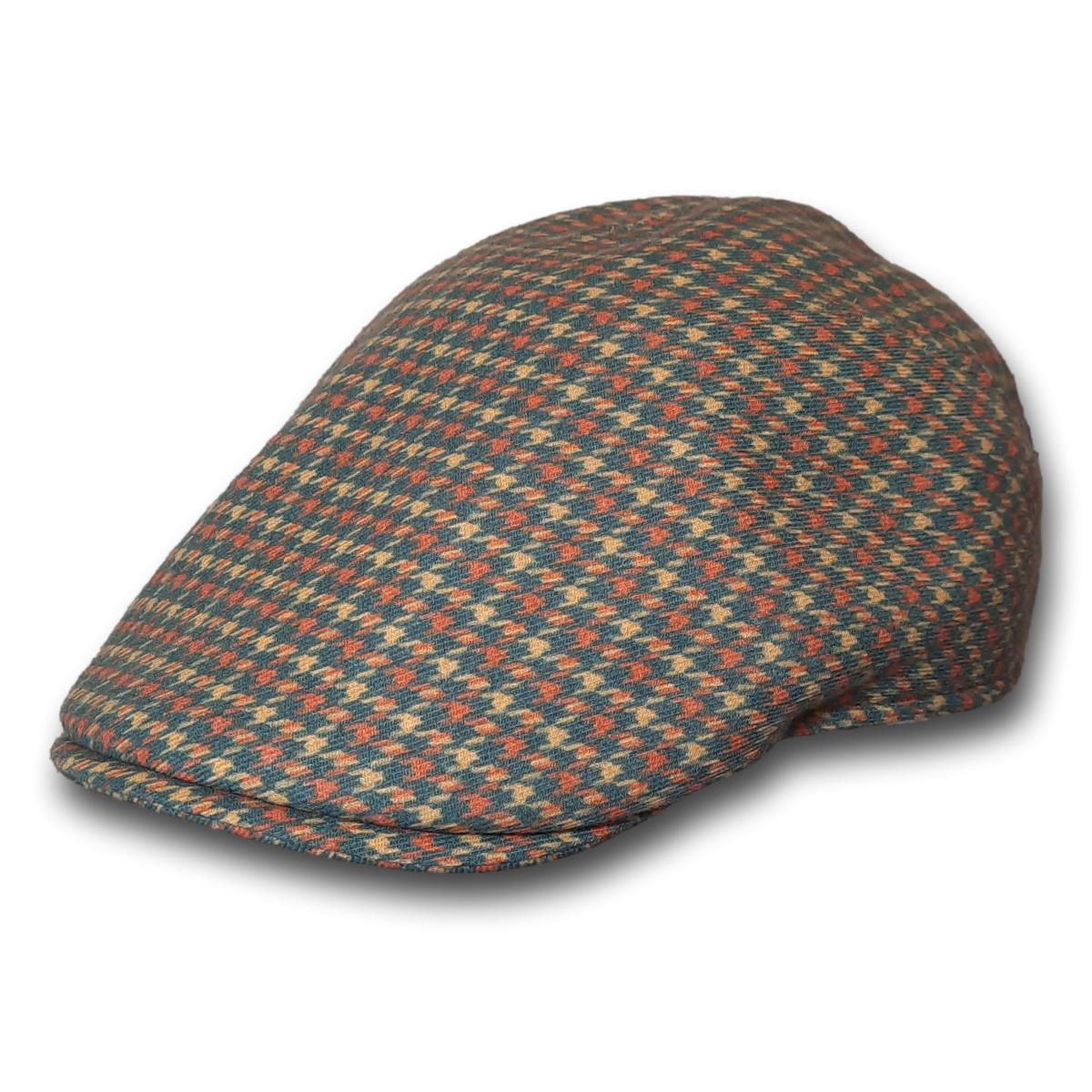 Houndstooth Printed Ivy Cap