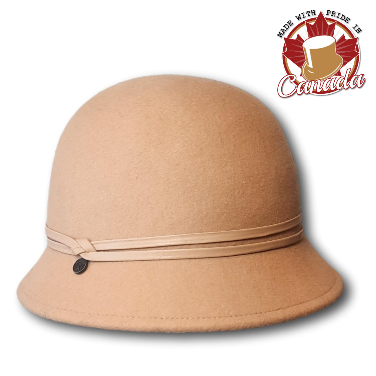 Carla Cloche with Faux Leather Band