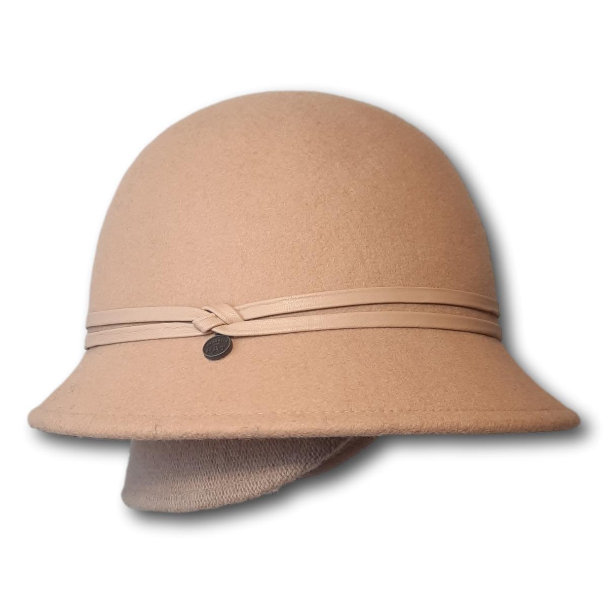 Carla Cloche with Faux Leather Band