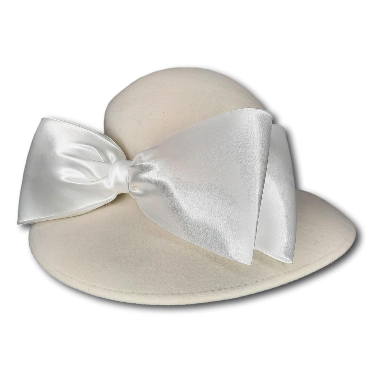 Medium Brim with Satin Band and Bow