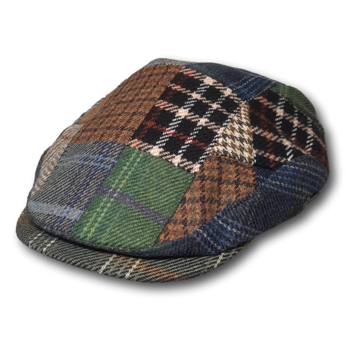 Drivers Patchwork Cap Driving Patch Flat Cap :: BeauChapeau Hat Shop