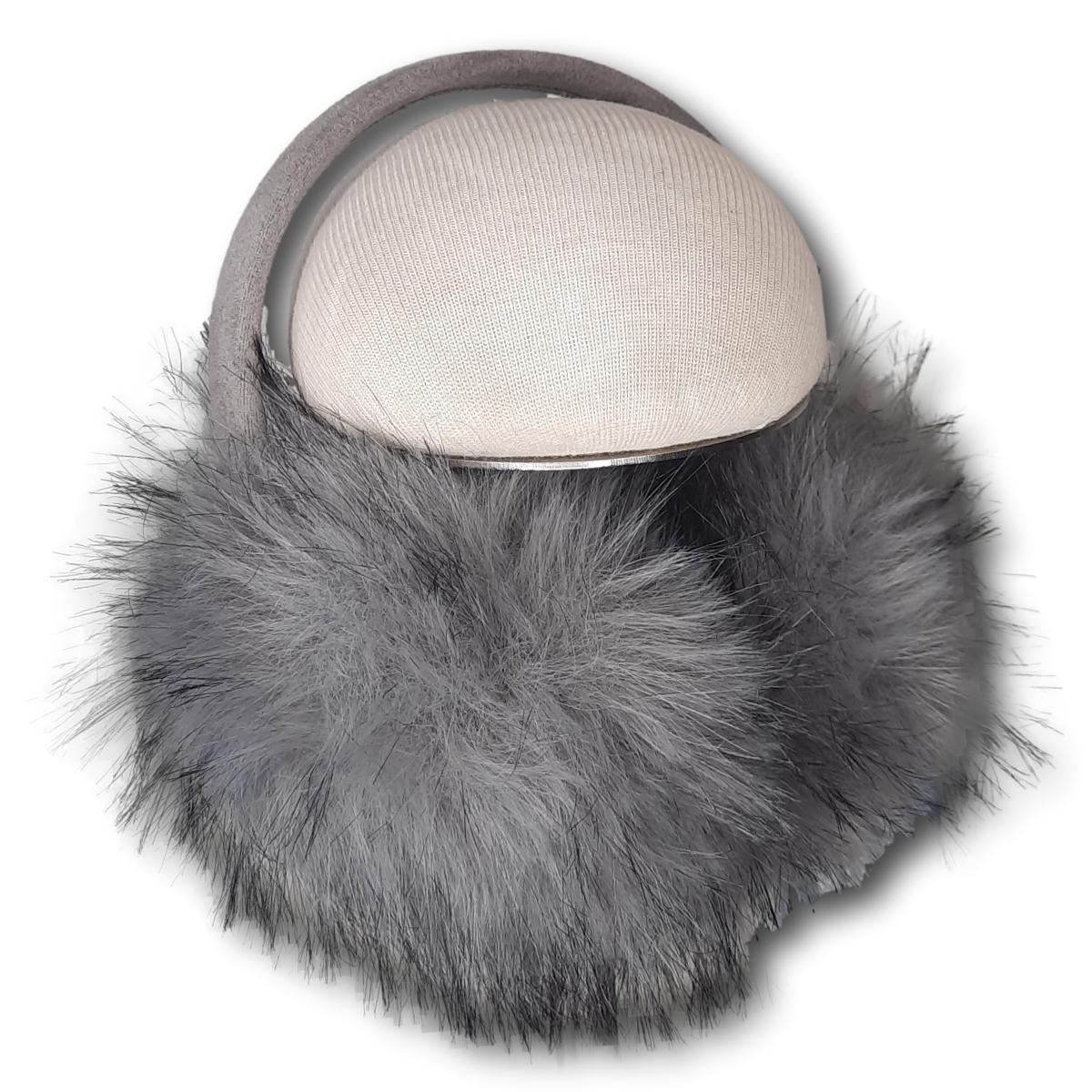 Two-Tone Faux Fur Earmuffs