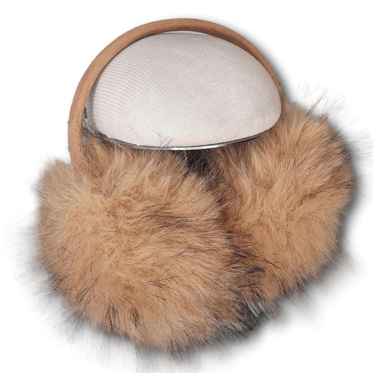 Two-Tone Faux Fur Earmuffs