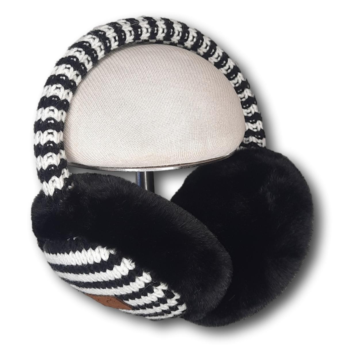 Striped Knit Earmuffs
