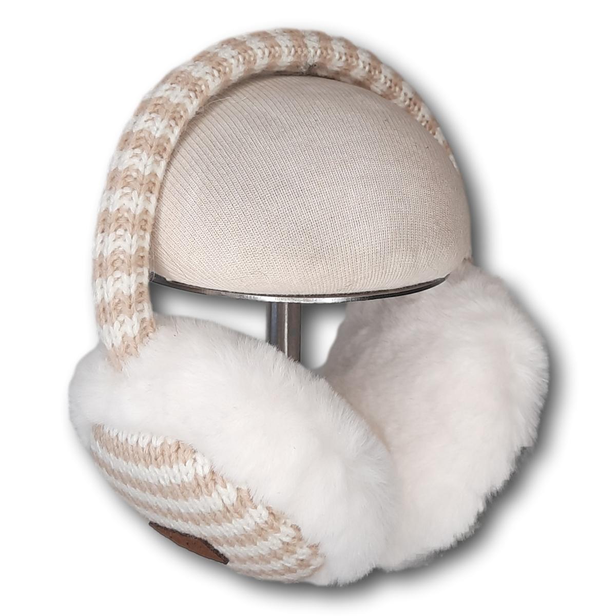 Striped Knit Earmuffs