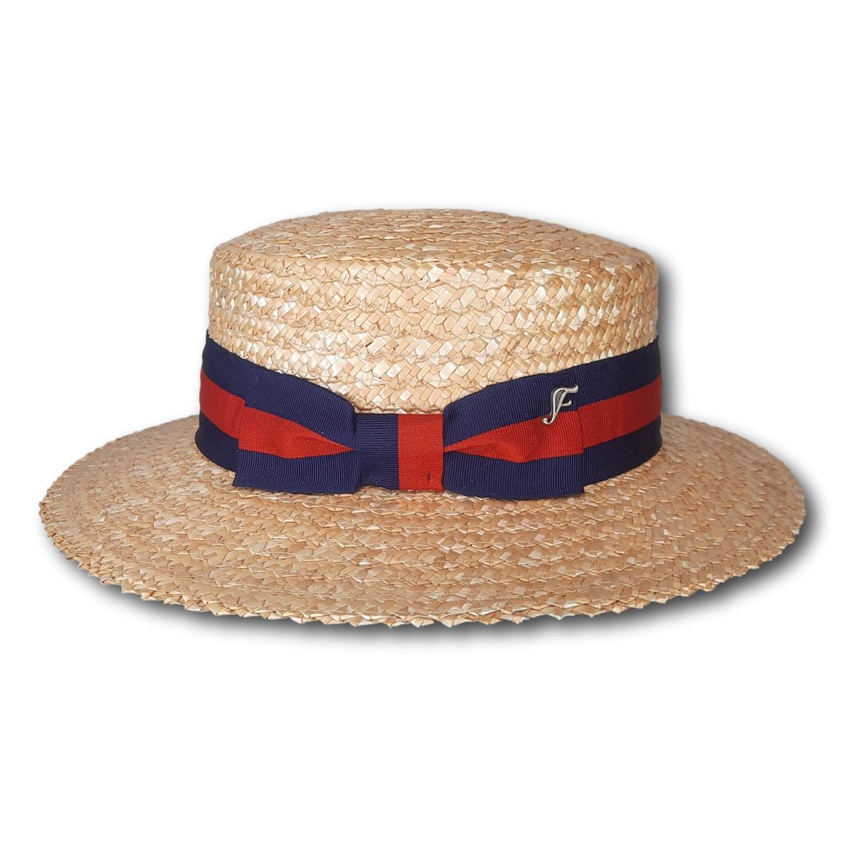 Boater with Two-Tone Band