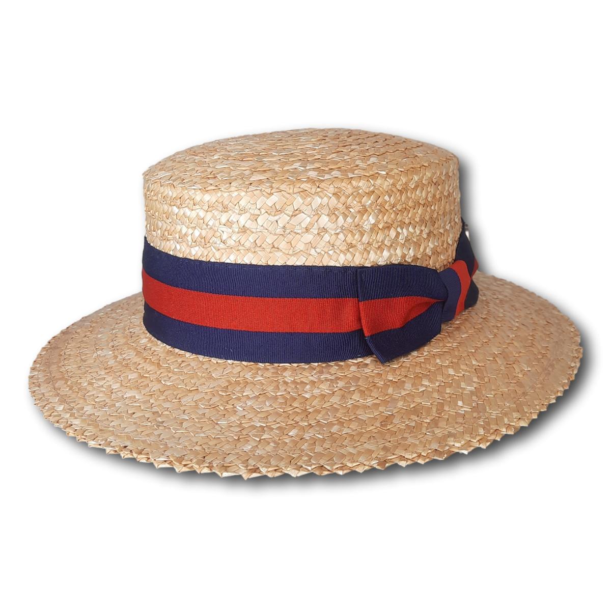 Boater with Two-Tone Band