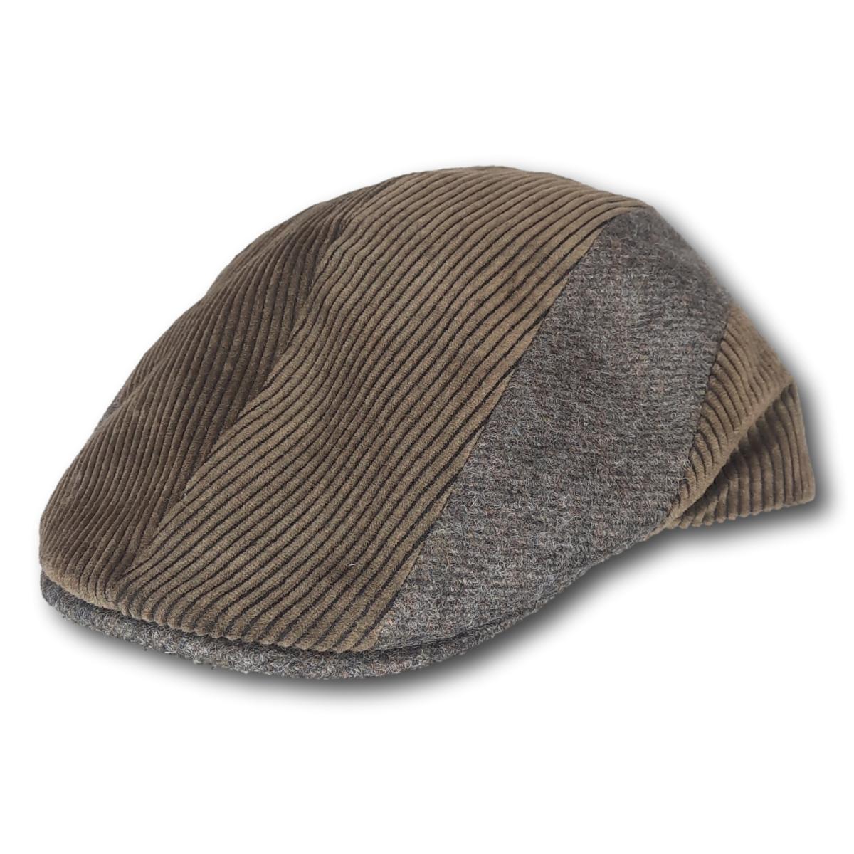 Two-Tone Wool Blend Flat Cap