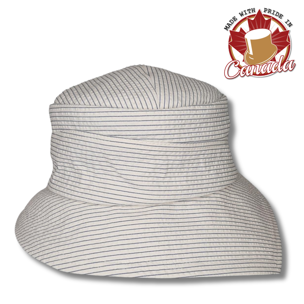 Grace Cotton Pinstripe Hat
