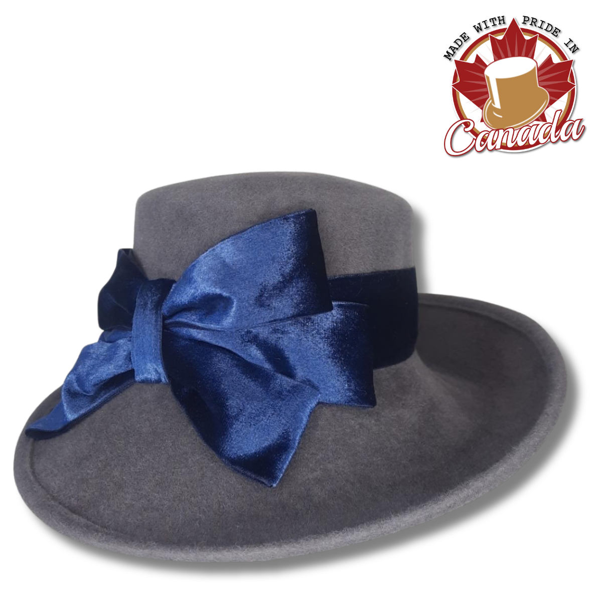 Grace Dress Hat with Velvet Bow