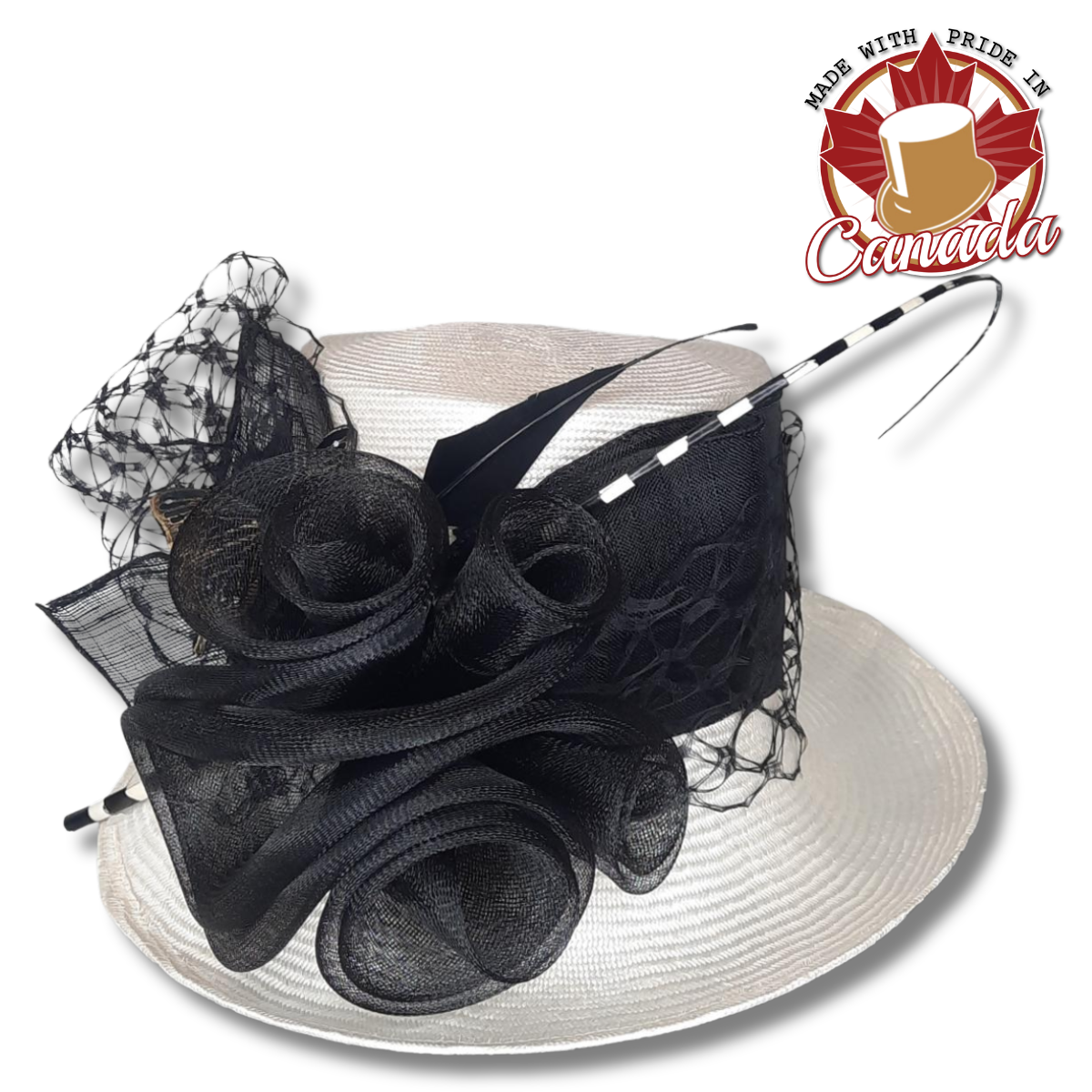 Grace Dress Hat with Butterfly
