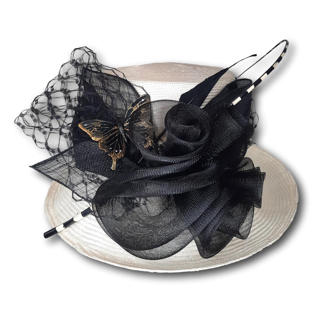 Grace Dress Hat with Butterfly
