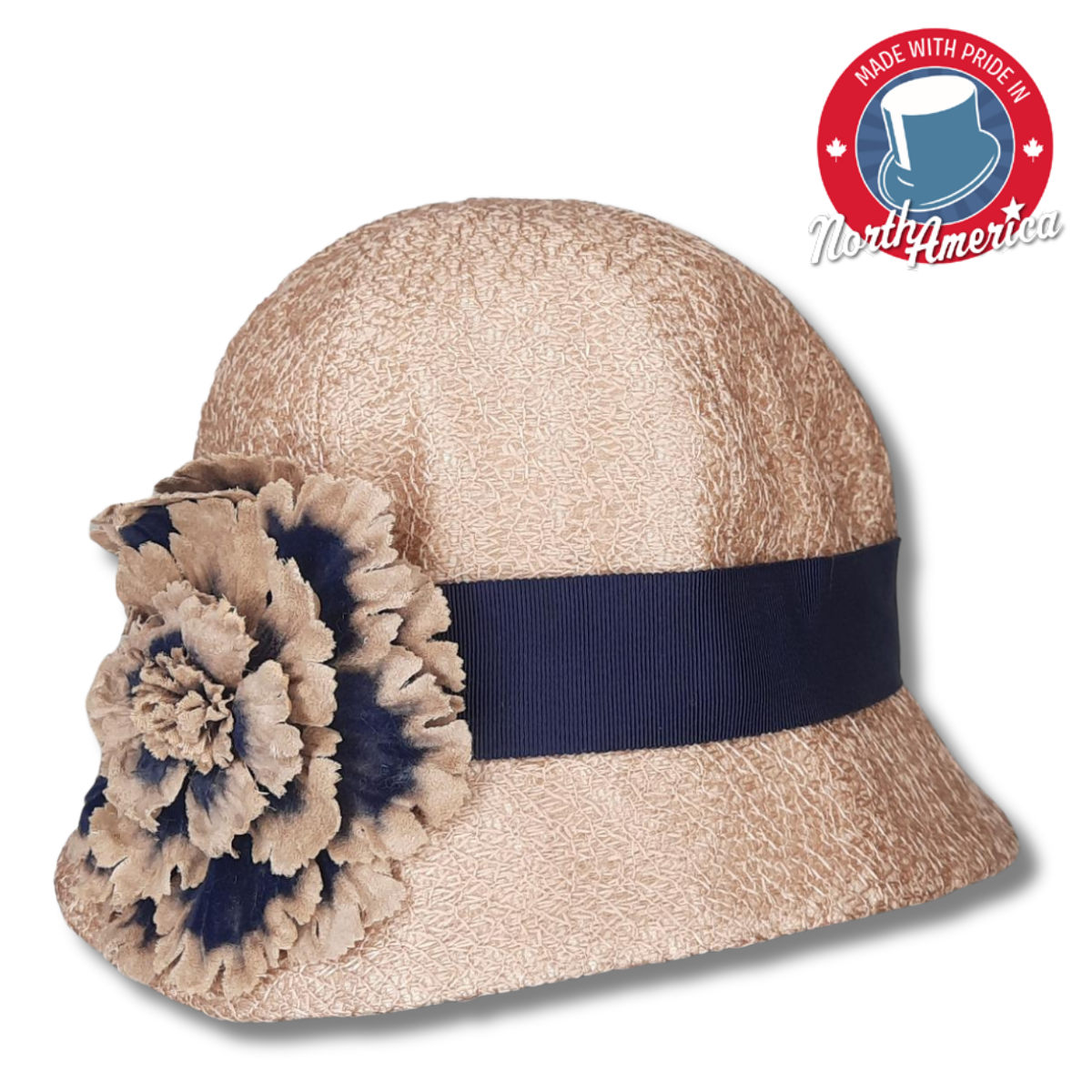 Cloche with Two-Tone Flower