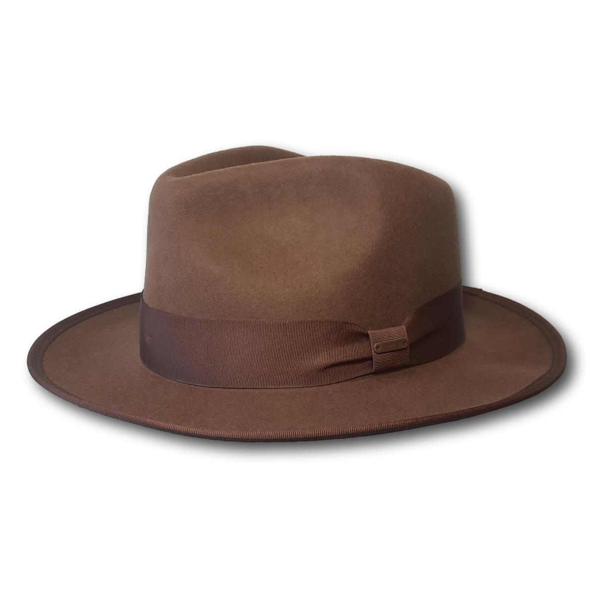 Wide Brim Tear Drop Fedora