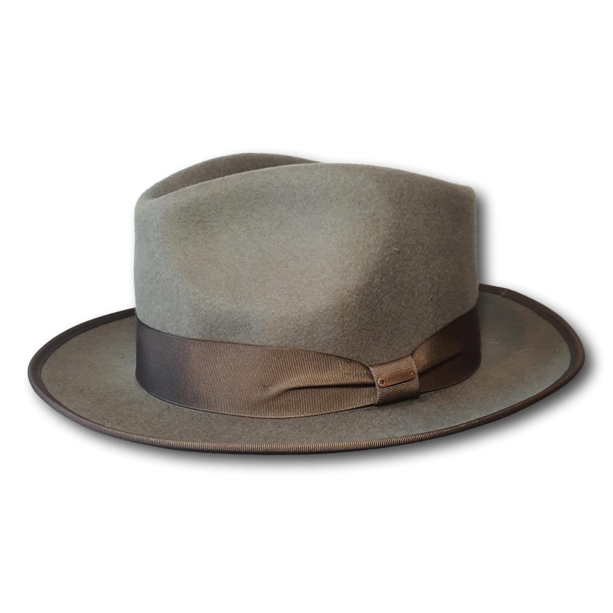 Wide Brim Tear Drop Fedora