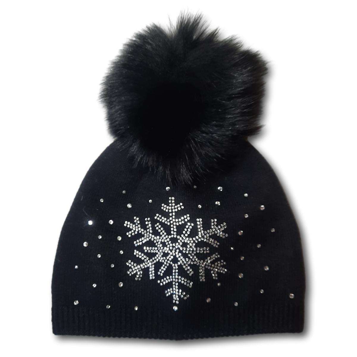 Rhinestone Snowflake Toque