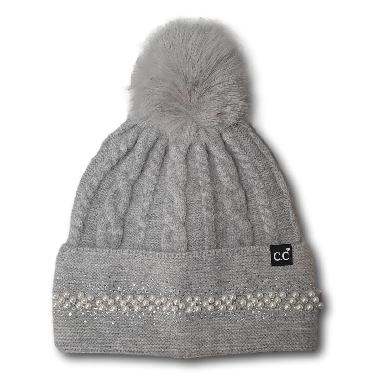 Pearl Cable Knit Toque