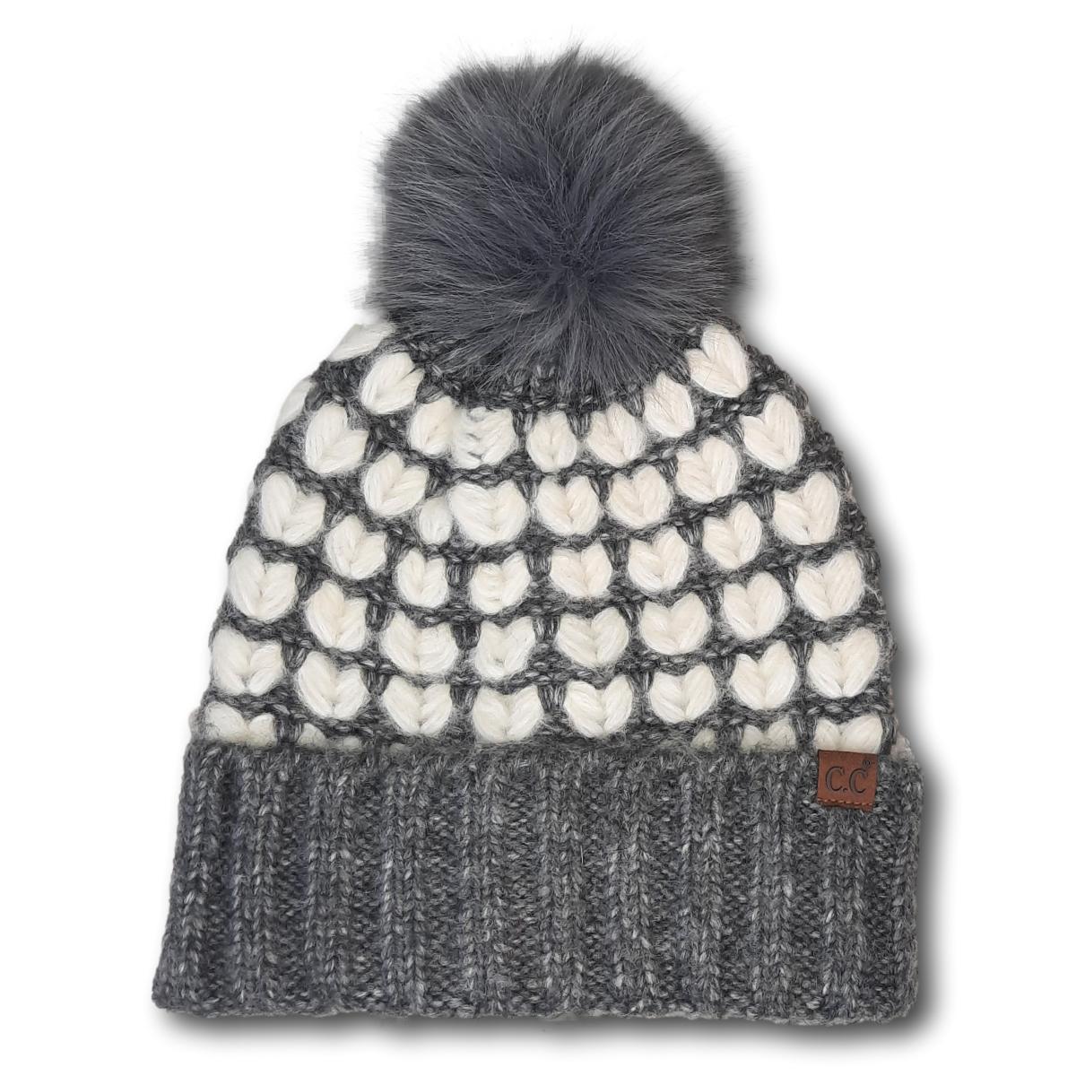 Heart Printed Toque