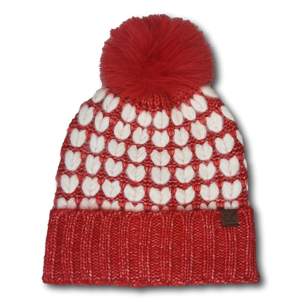 Heart Printed Toque