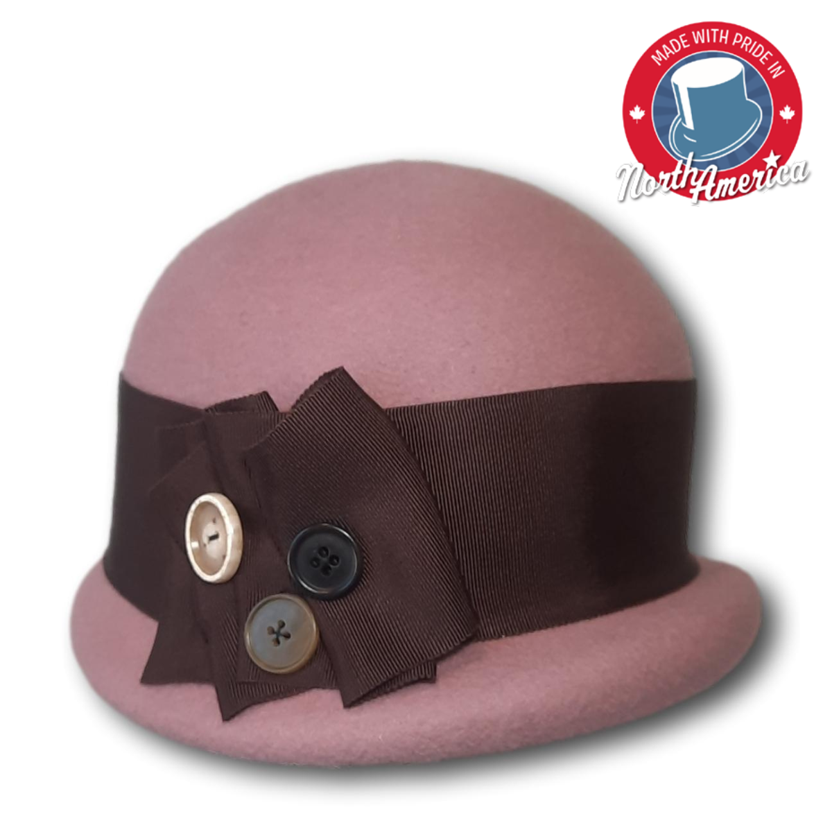 Cloche with Button Detail :: BeauChapeau Hat Shop display picture 1